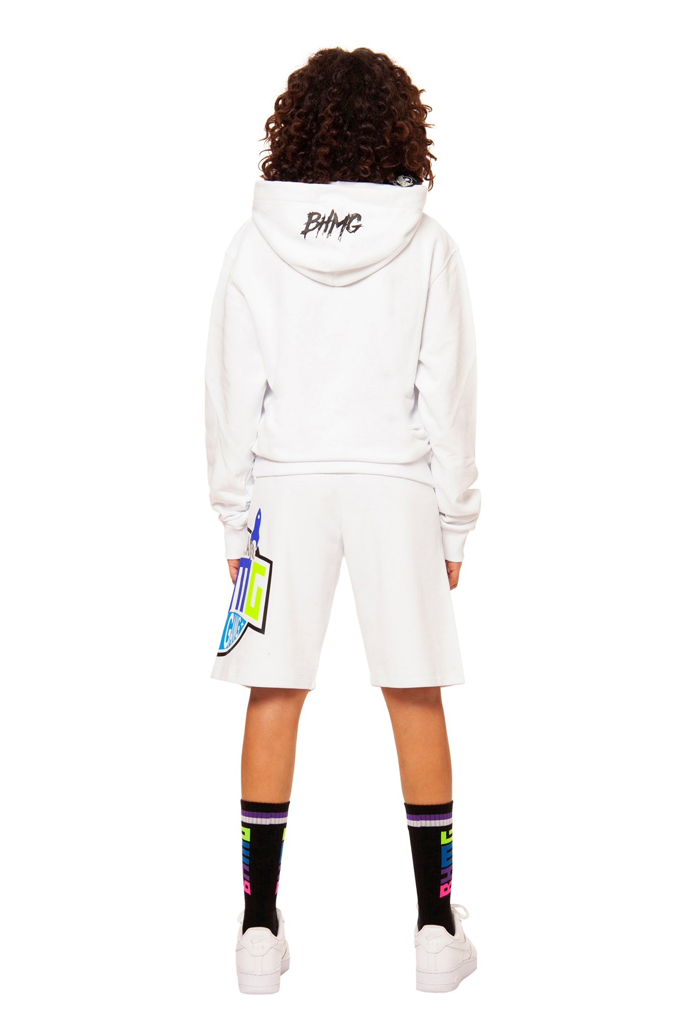 Felpa Unisex con stampa / Bianco - Ideal Moda