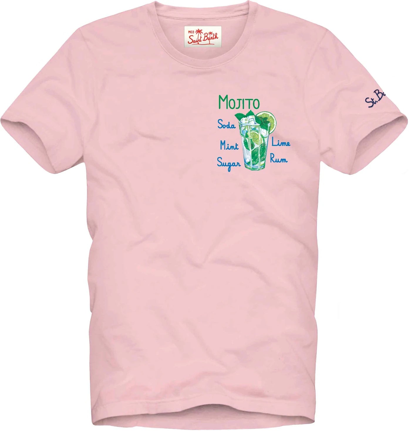 T-Shirt Mc2 Saint Barth con Stampa / Rosa - Ideal Moda