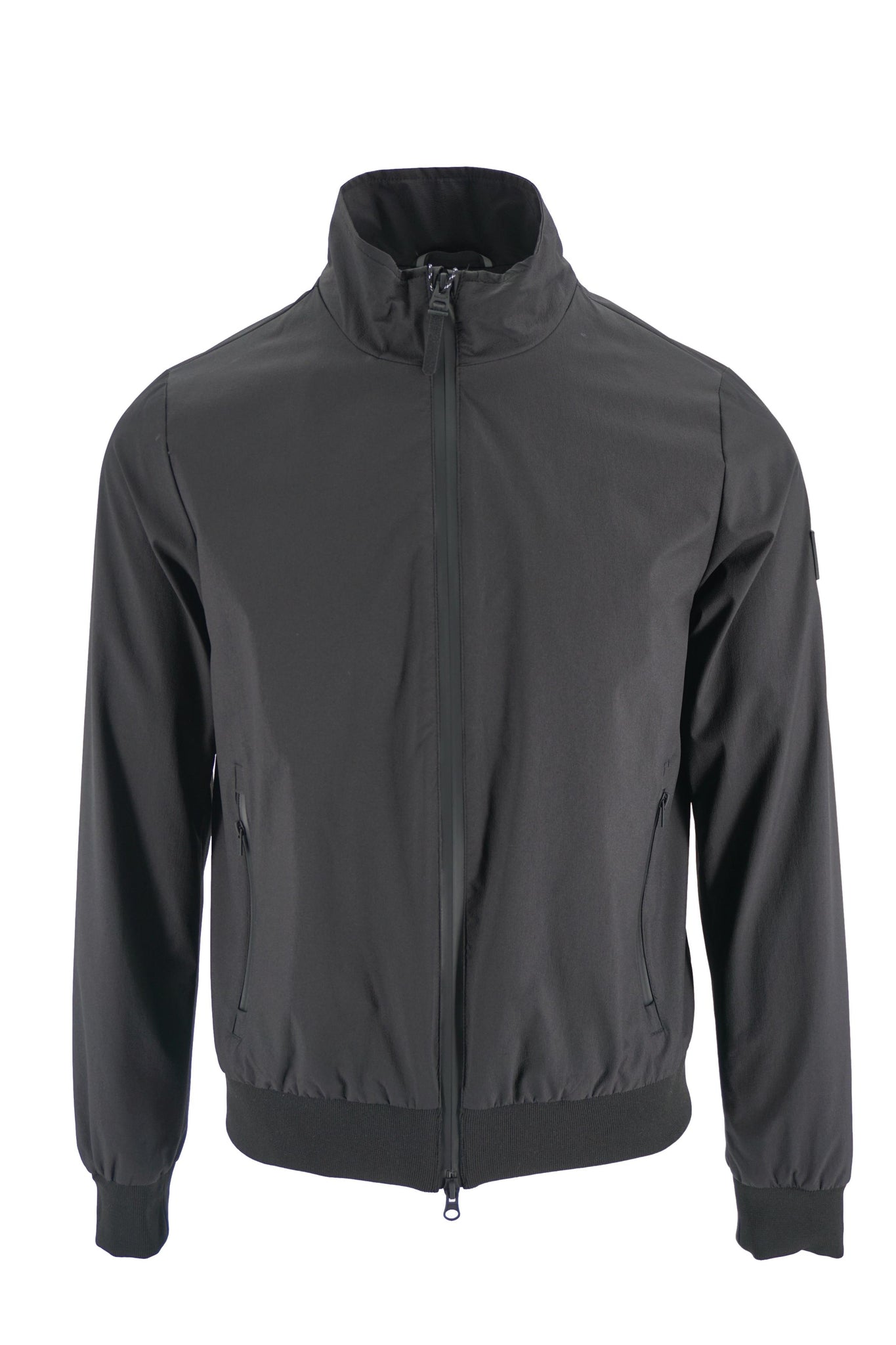 Giubbino Bomber con Logo Refrigue / Nero - Ideal Moda