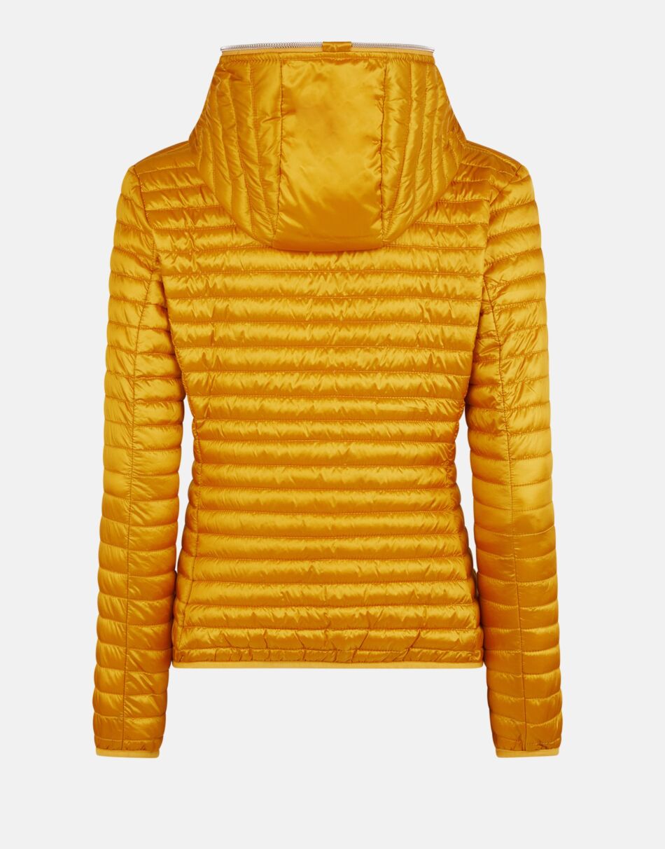 Giubbino Trapuntato con Cappuccio / Giallo - Ideal Moda