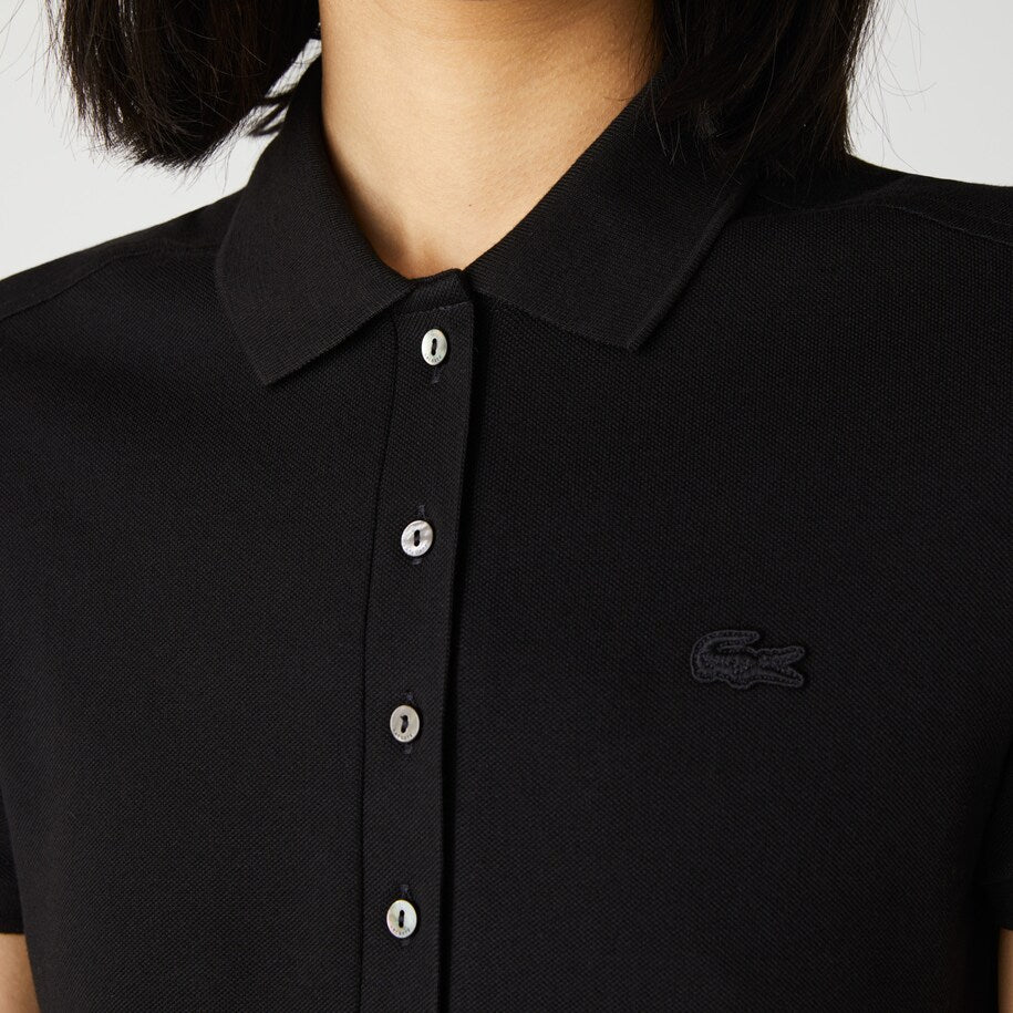 Vestito Lacoste in piquè / Nero - Ideal Moda