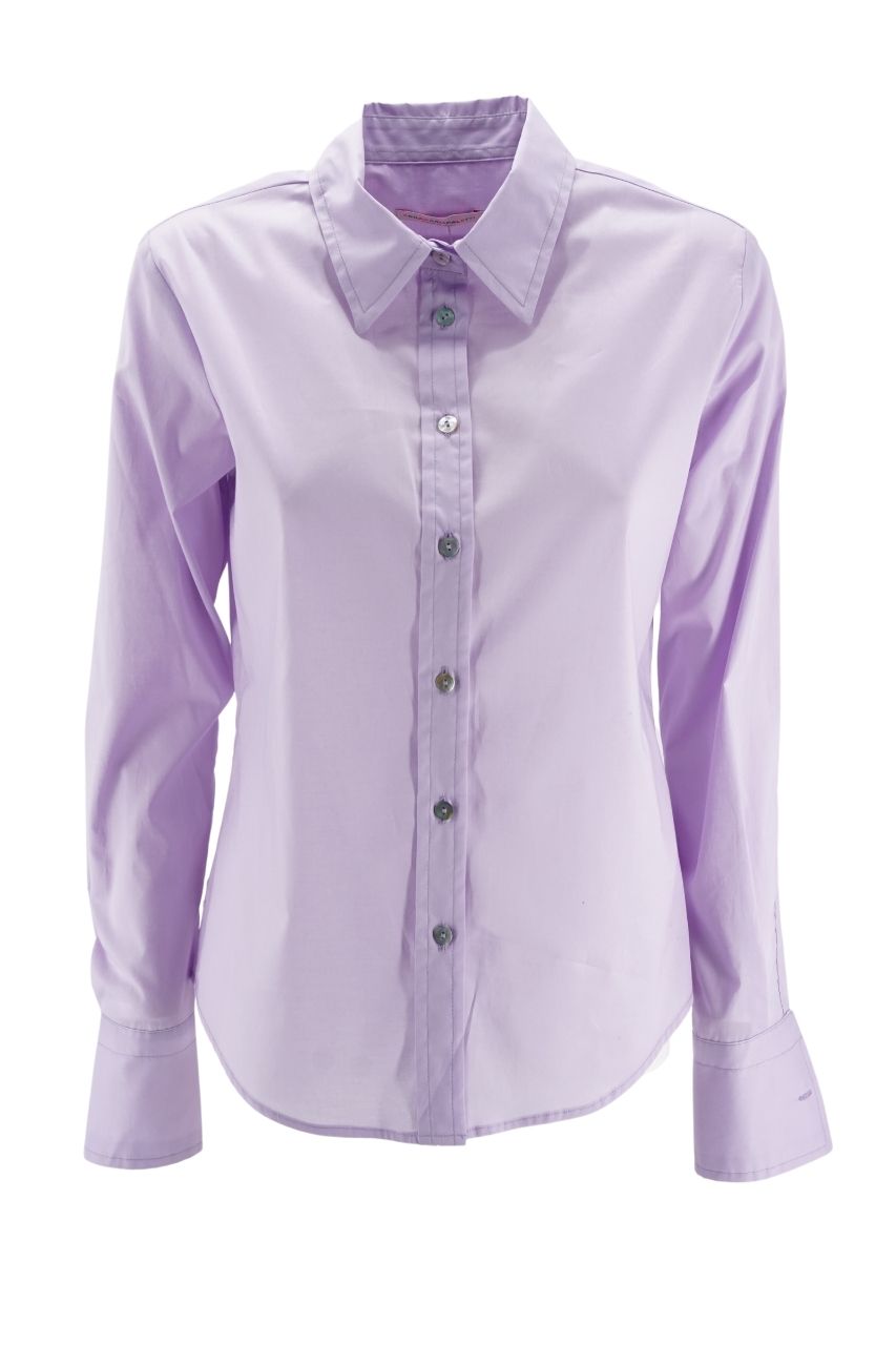 Camicia in Cotone / Lilla - Ideal Moda