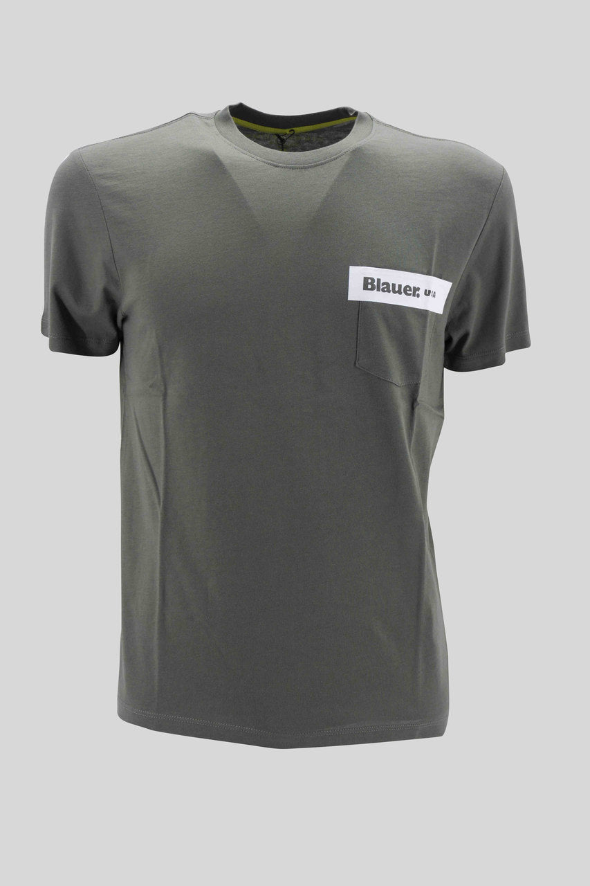 T-Shirt con Taschino / Verde - Ideal Moda