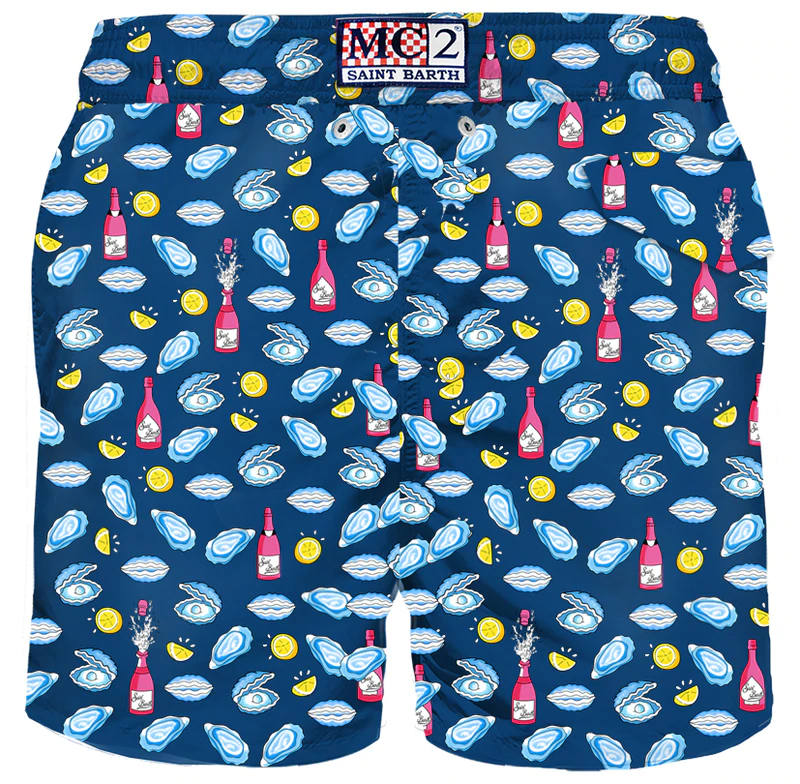 Costume Mc2 Saint Barth con Fantasia / Blu - Ideal Moda