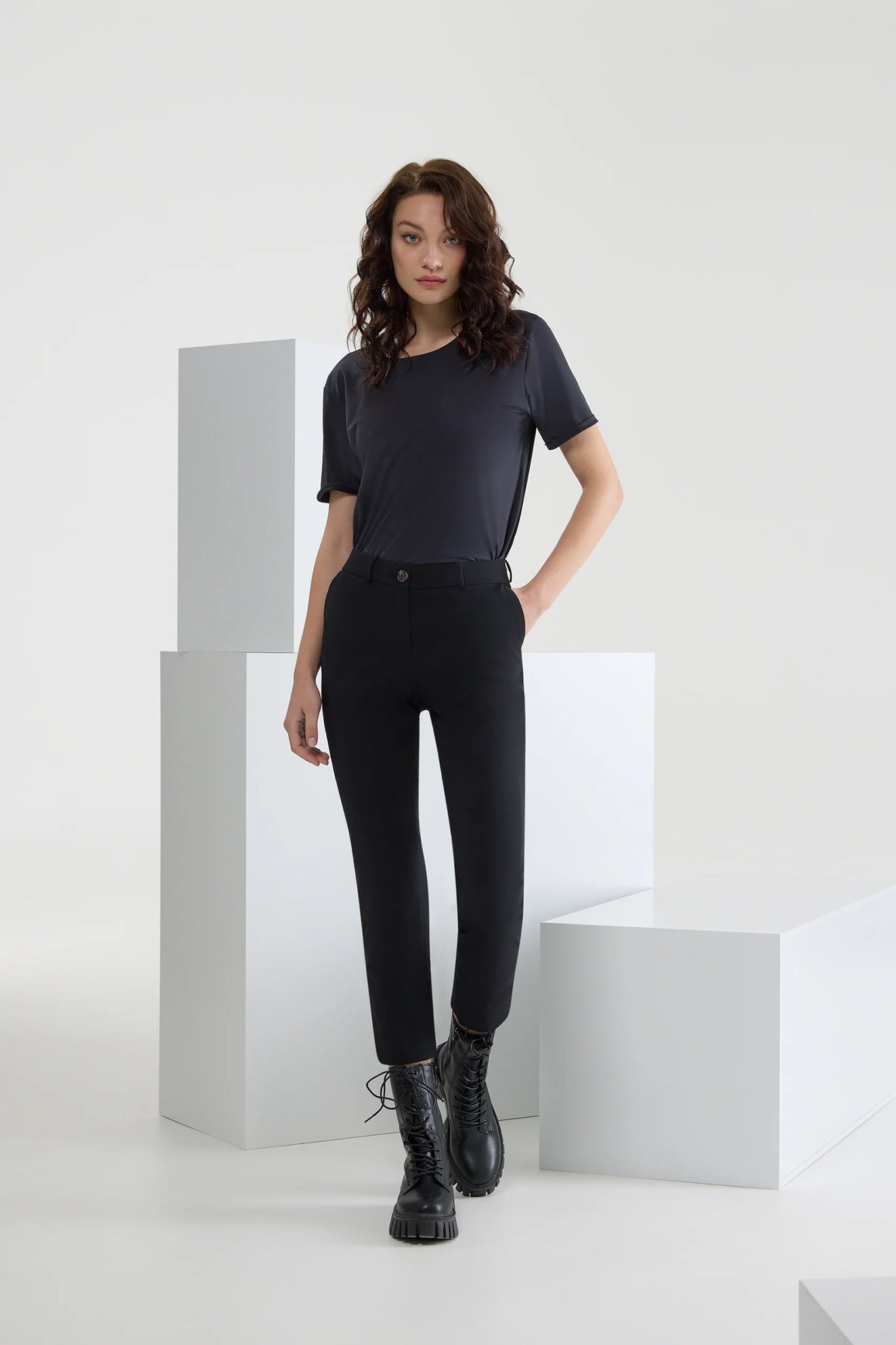 Pantalone da Donna Revo Chino RRD / Nero - Ideal Moda