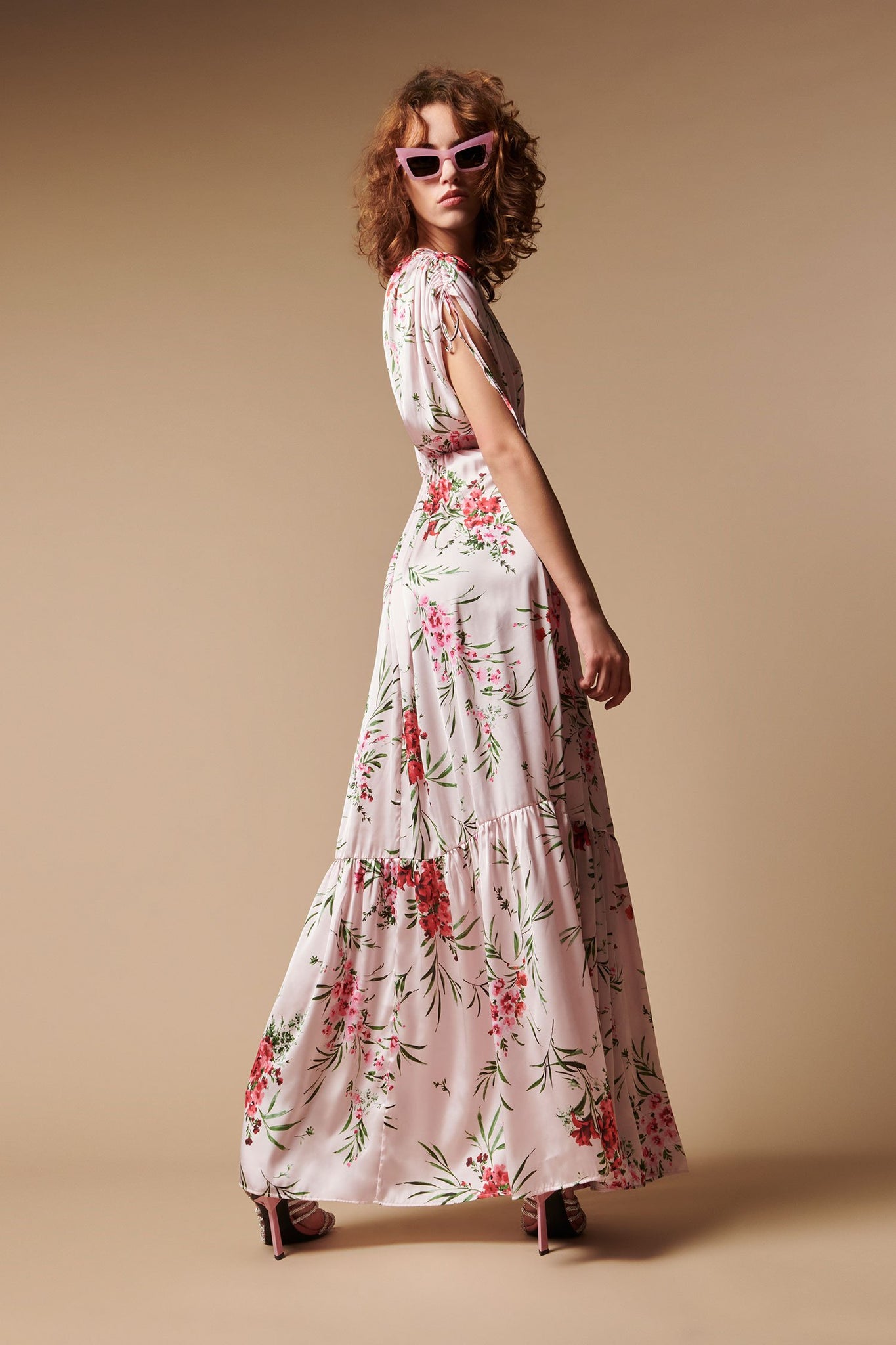 Abito Lungo a Fantasia Aniye By / Rosa - Ideal Moda