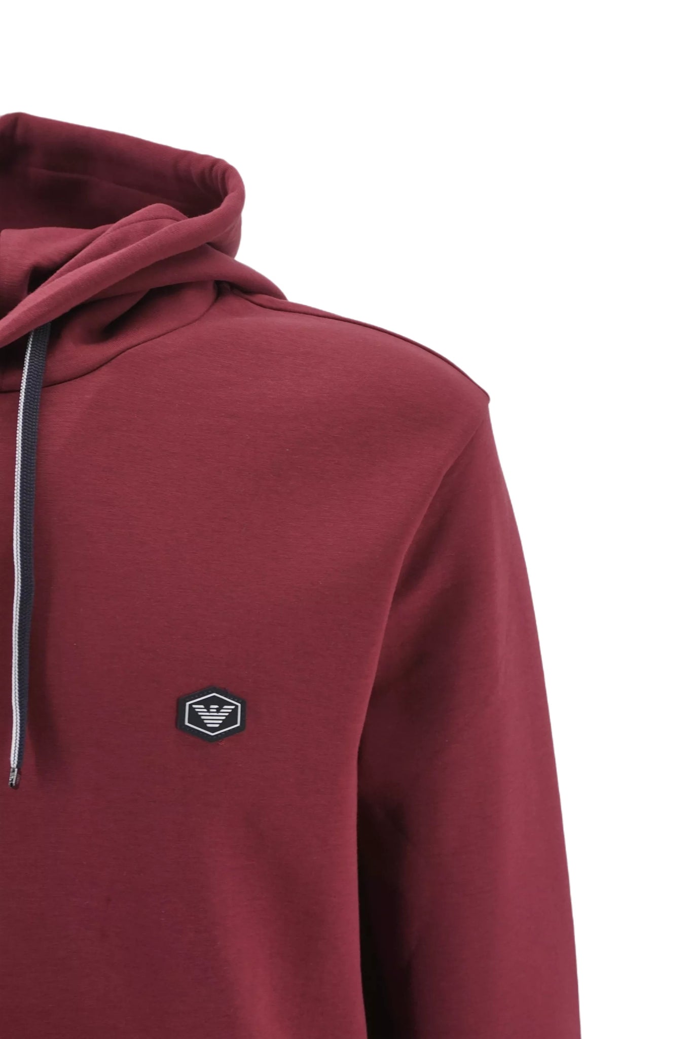 Felpa con Cappuccio e Logo Emporio Armani / Bordeaux - Ideal Moda