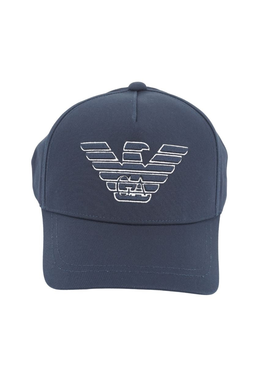 Cappello Emporio Armani con Logo / Blu - Ideal Moda