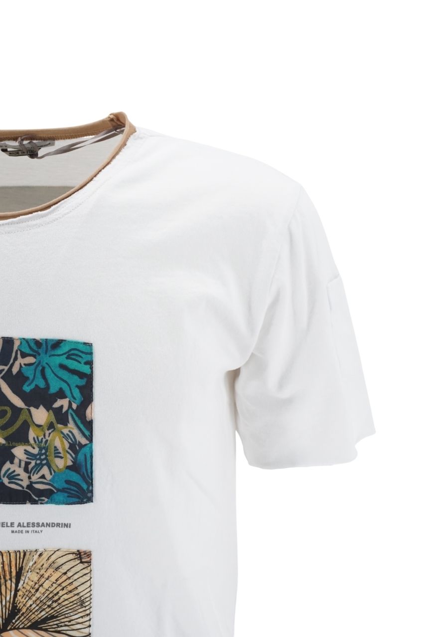 T-Shirt Daniele Alessandrini / Bianco - Ideal Moda