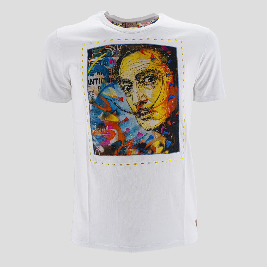 T-Shirt con Ricami / Bianco - Ideal Moda