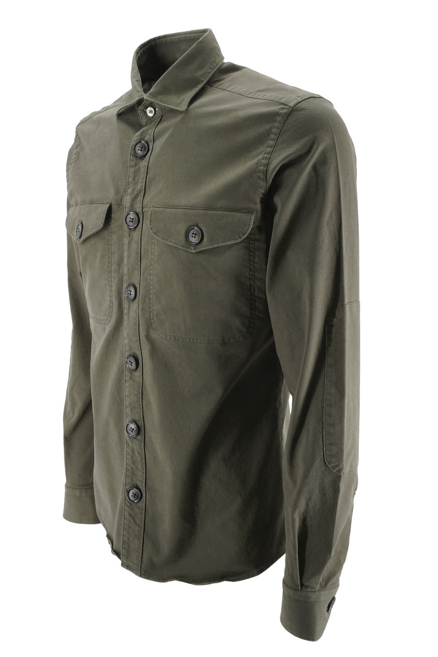 Camicia in Cotone Doppio  / Verde - Ideal Moda