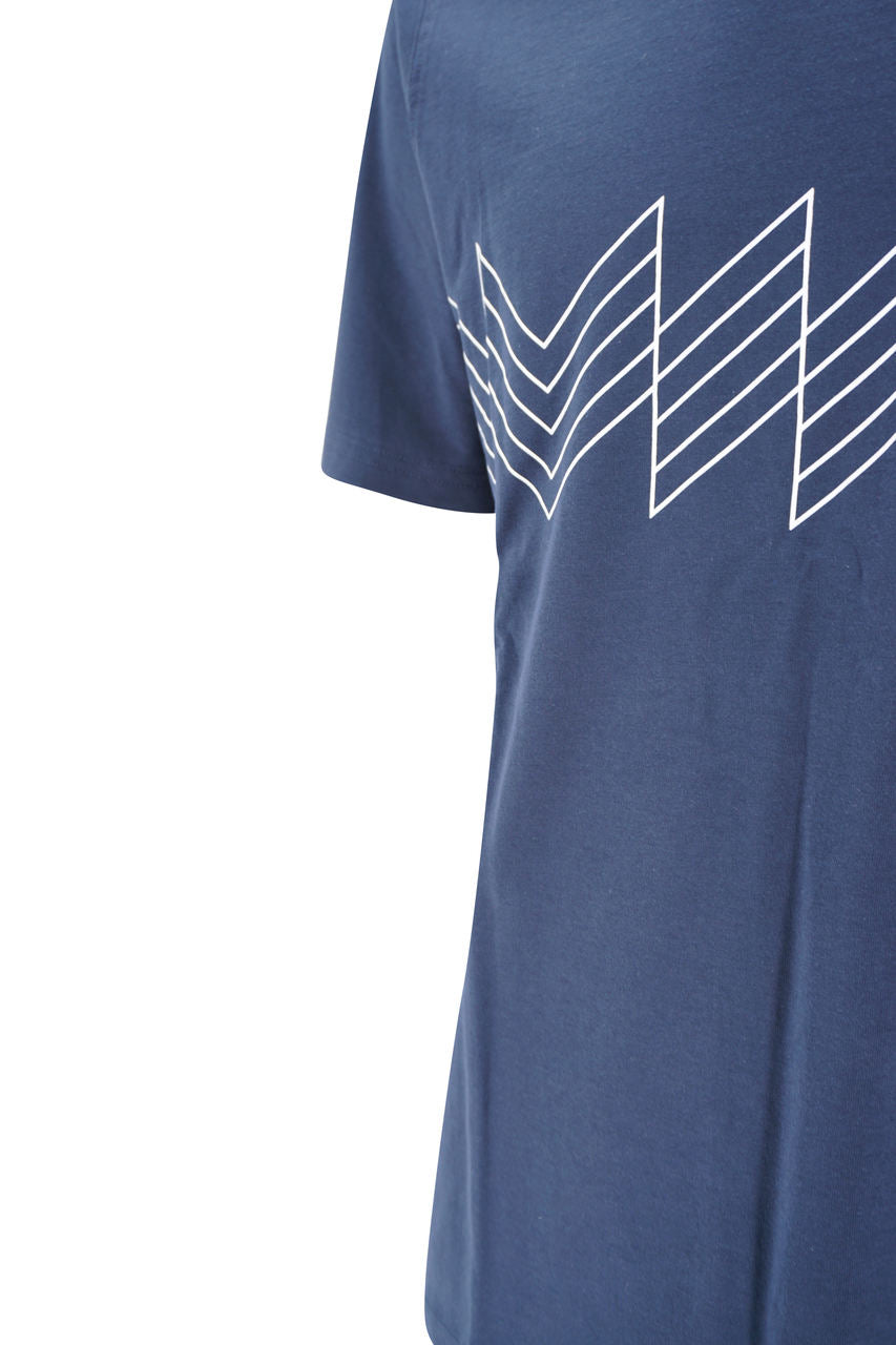 T-Shirt con Applicazione / Blu - Ideal Moda