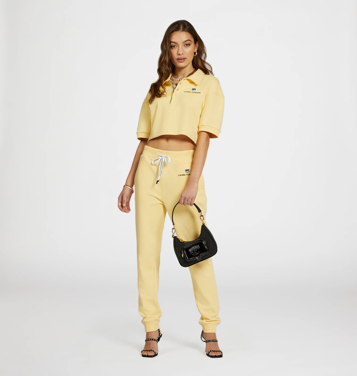 Polo Chiara Ferragni con Logo / Giallo - Ideal Moda