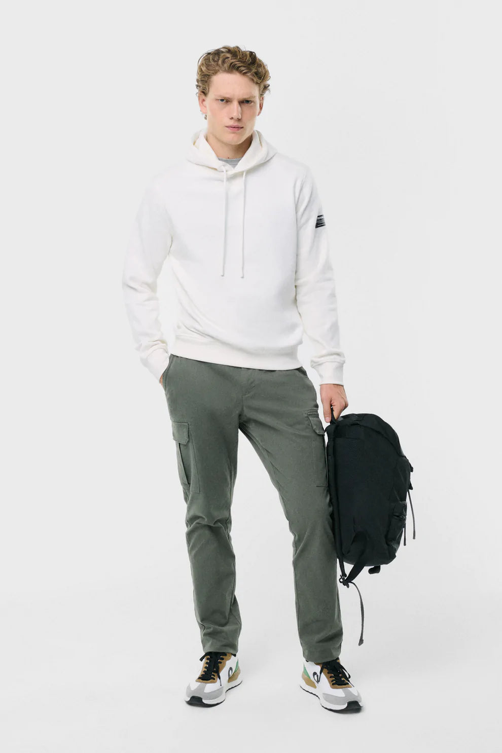 Felpa con Cappuccio Ecoalf / Bianco - Ideal Moda