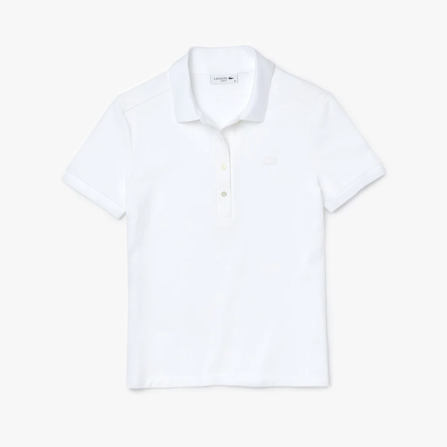 Polo Lacoste donna in piquè / Bianco - Ideal Moda