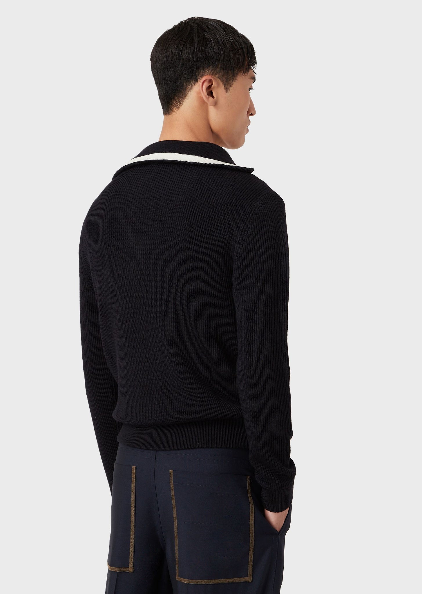 Maglia Emporio Armani collo alto / Blu - Ideal Moda