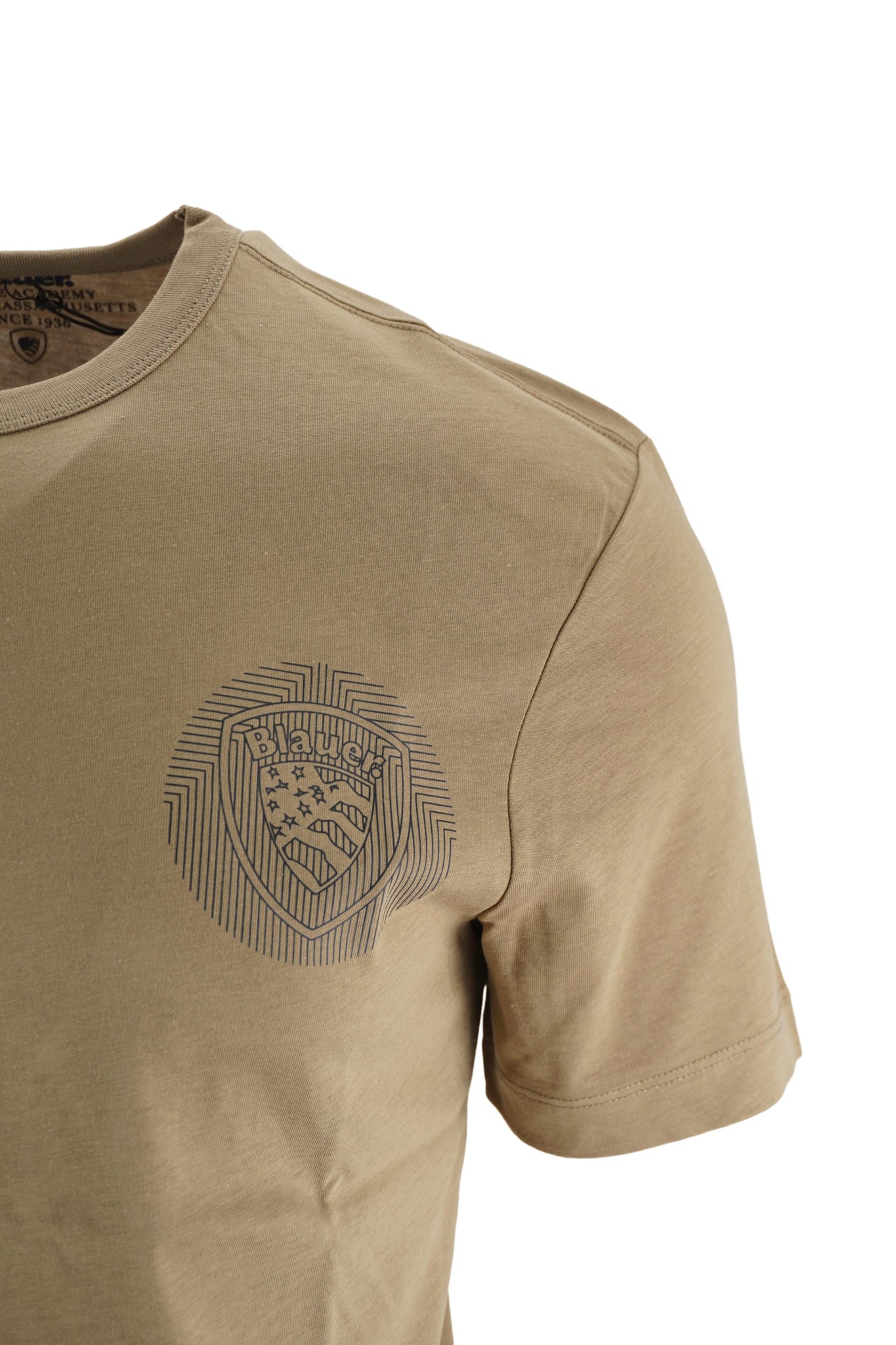 T-Shirt con Logo Blauer / Beige - Ideal Moda