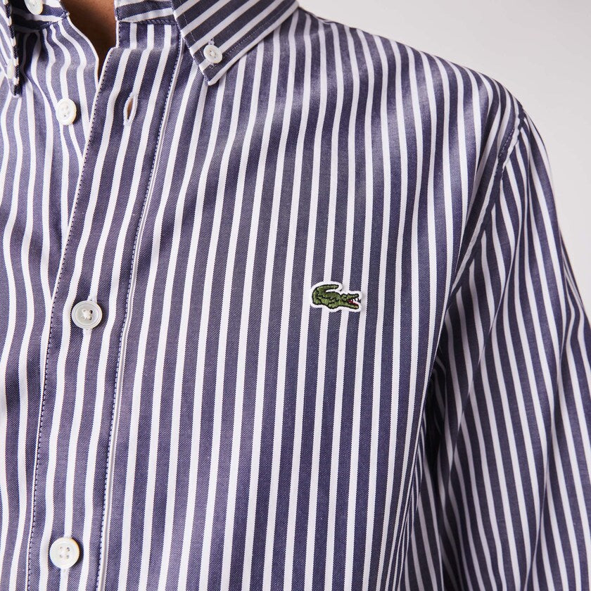 Camicia Lacoste a Fantasia / Blu - Ideal Moda