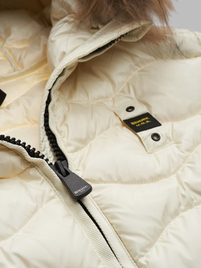 Giubbino con Motivo ad Onde Blauer / Bianco - Ideal Moda