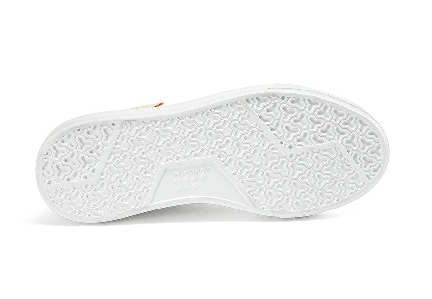 Sneaker con dettaglio luminoso / Bianco - Ideal Moda