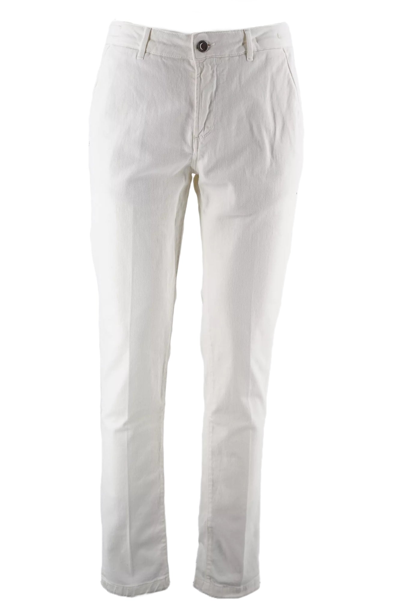 Pantalone Chinos Bianco Camouflage / Bianco - Ideal Moda
