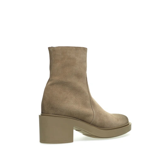 Tronchetto in Camoscio Frau / Beige - Ideal Moda
