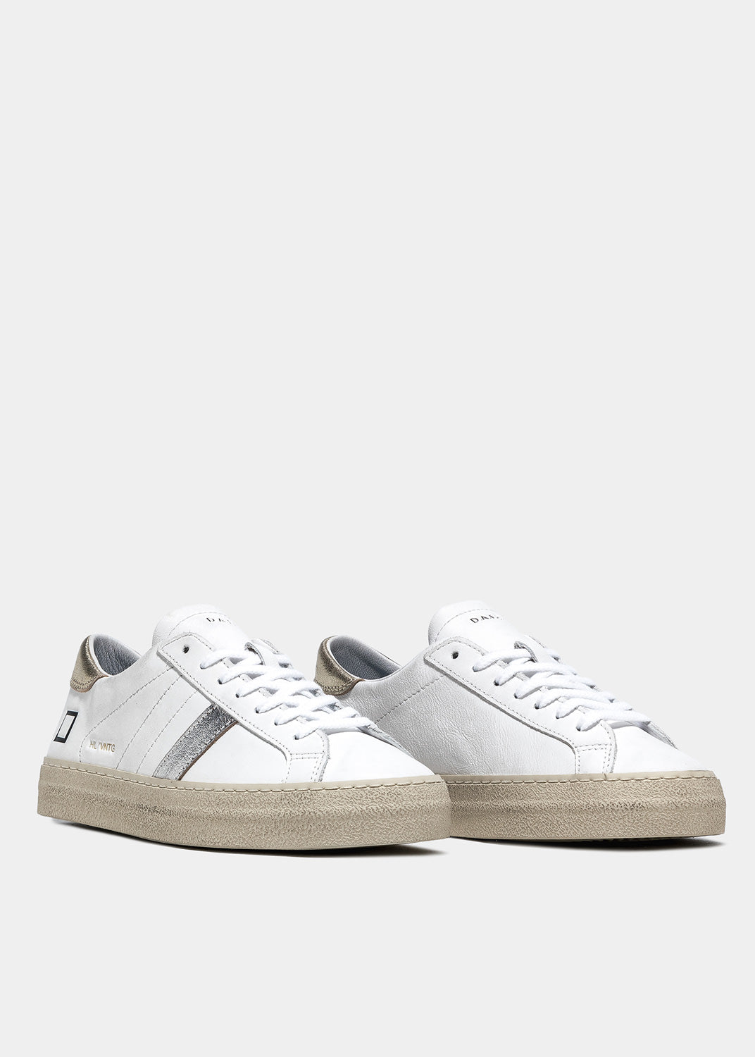 Sneaker DATE in Pelle Hill Low Vintage Calf / Bianco - Ideal Moda