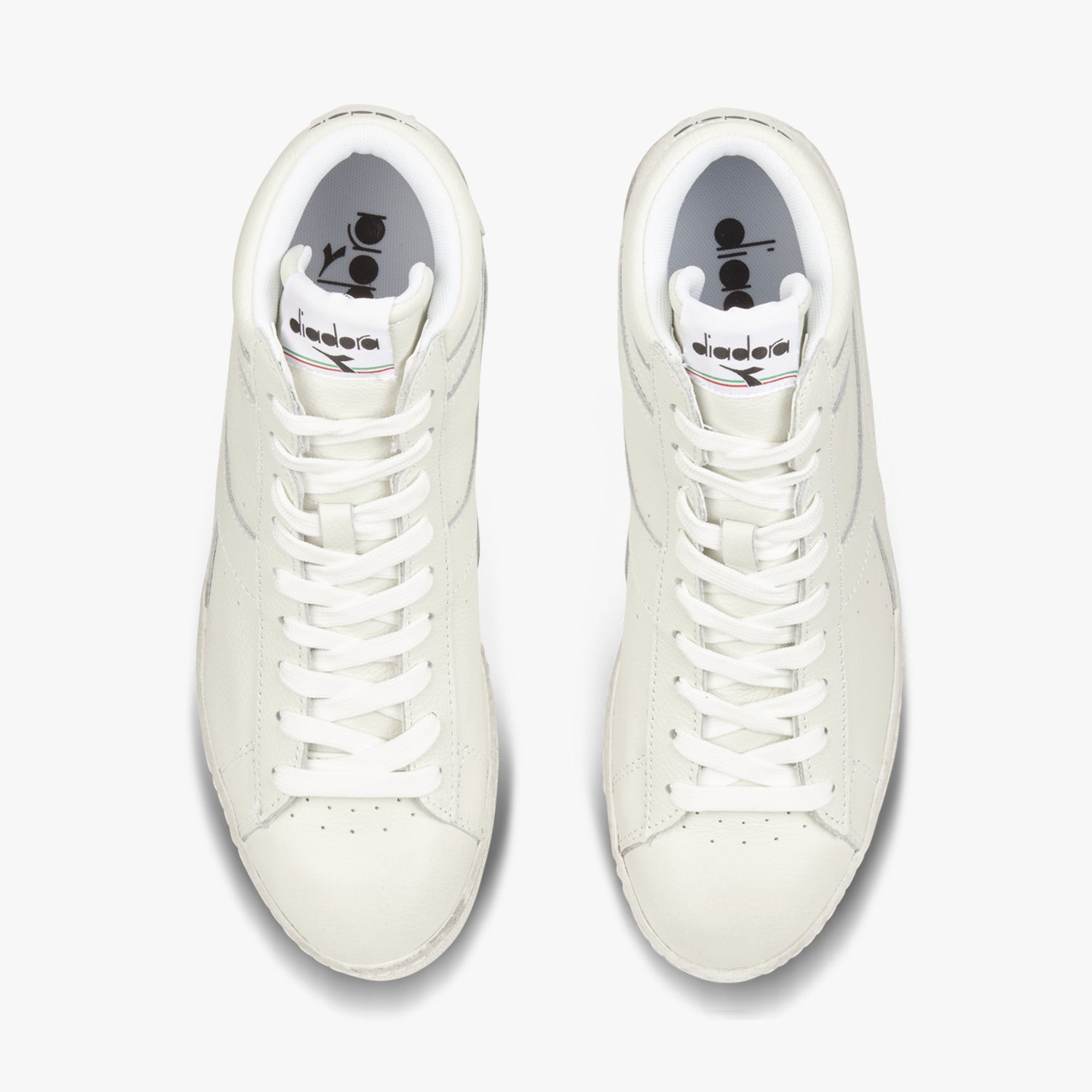 Game L High Waxed Scarpa sportiva / Bianco - Ideal Moda