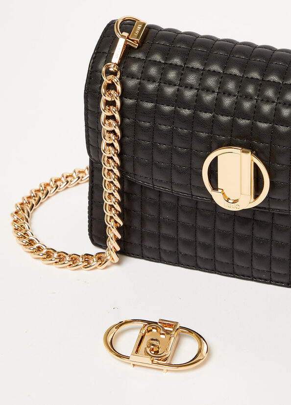 Borsa a Tracolla con Logo Liu Jo / Nero - Ideal Moda