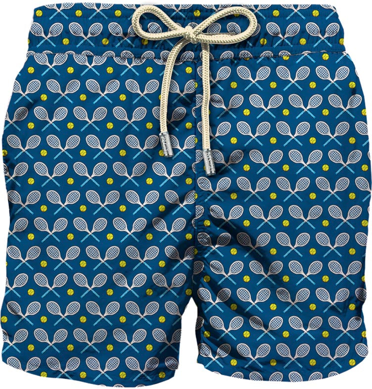 Costume Mare Tessuto Leggero / Blu - Ideal Moda