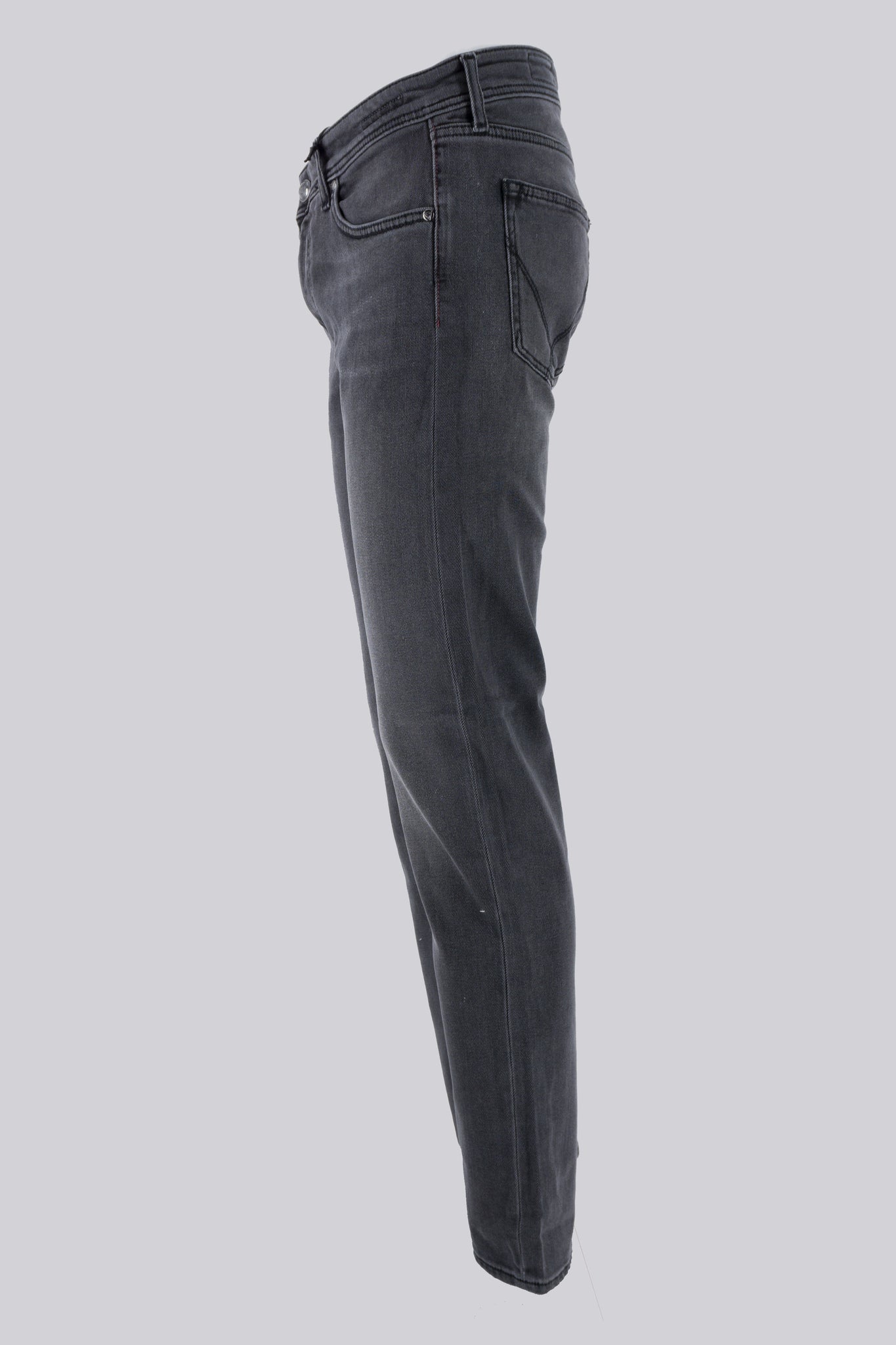 Jeans Lavaggio Grigio Cocker / Grigio - Ideal Moda