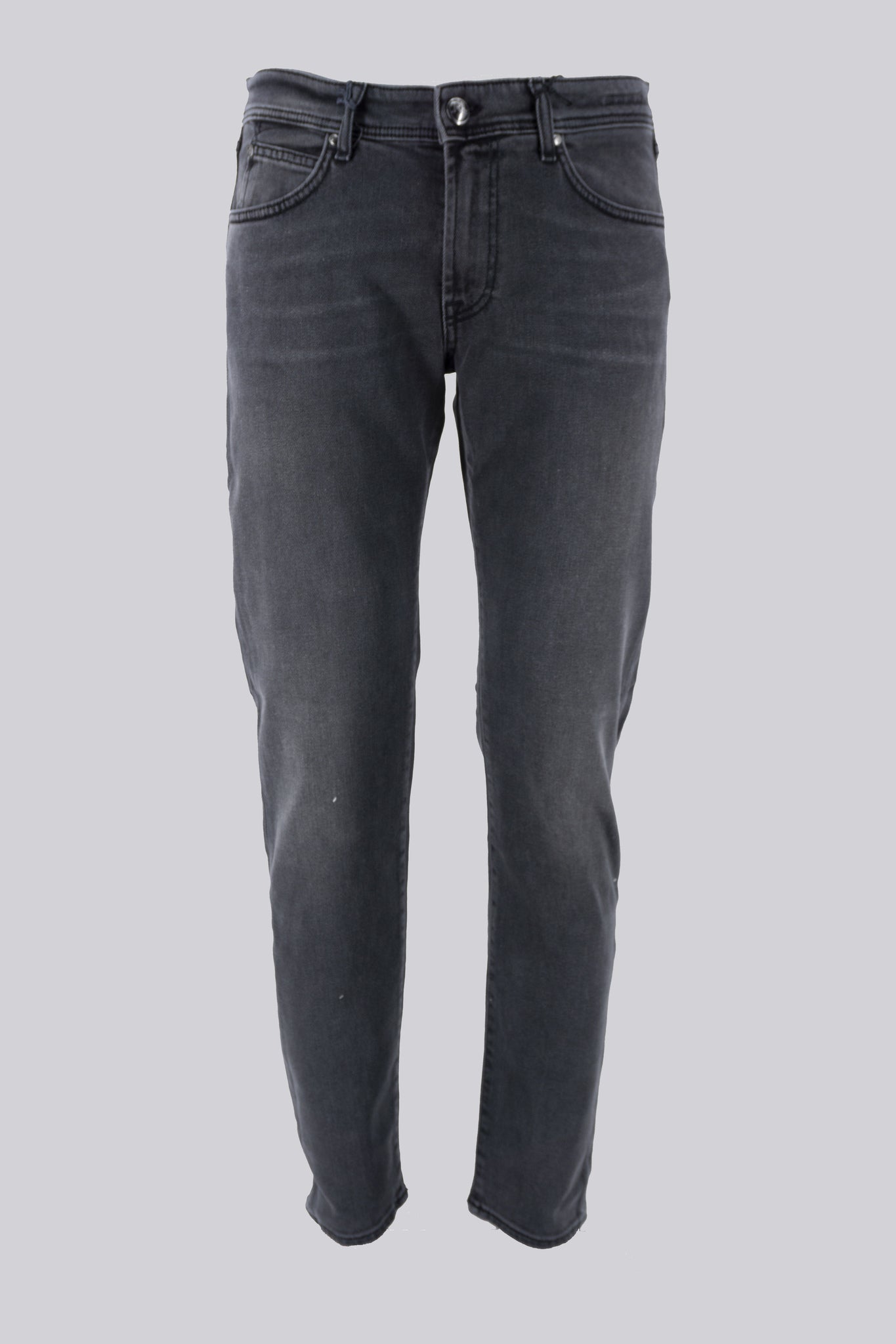 Jeans Lavaggio Grigio Cocker / Grigio - Ideal Moda