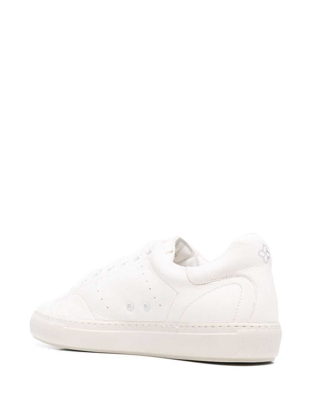 Sneaker in Pelle con Logo Tagliatore / Bianco - Ideal Moda