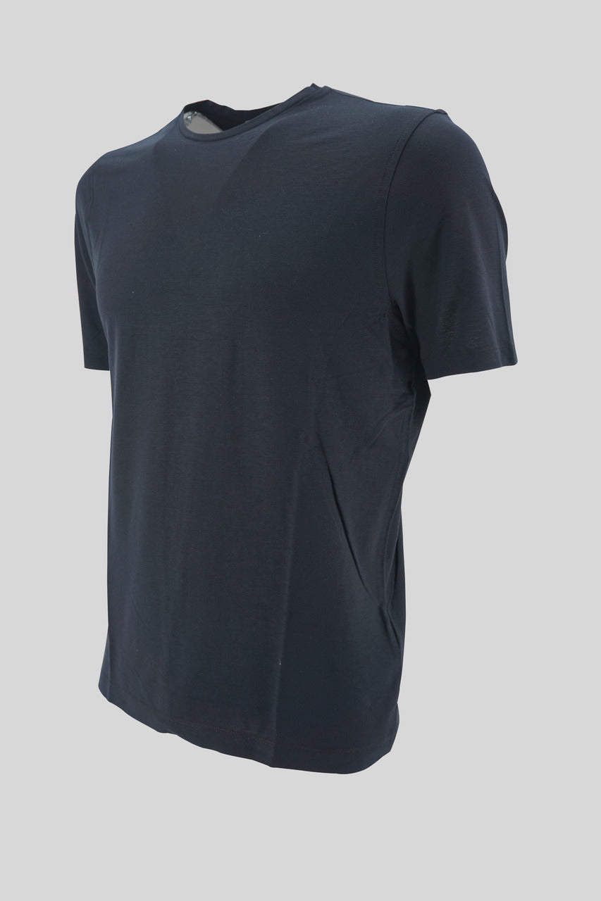 T-Shirt Girocollo / Nero - Ideal Moda