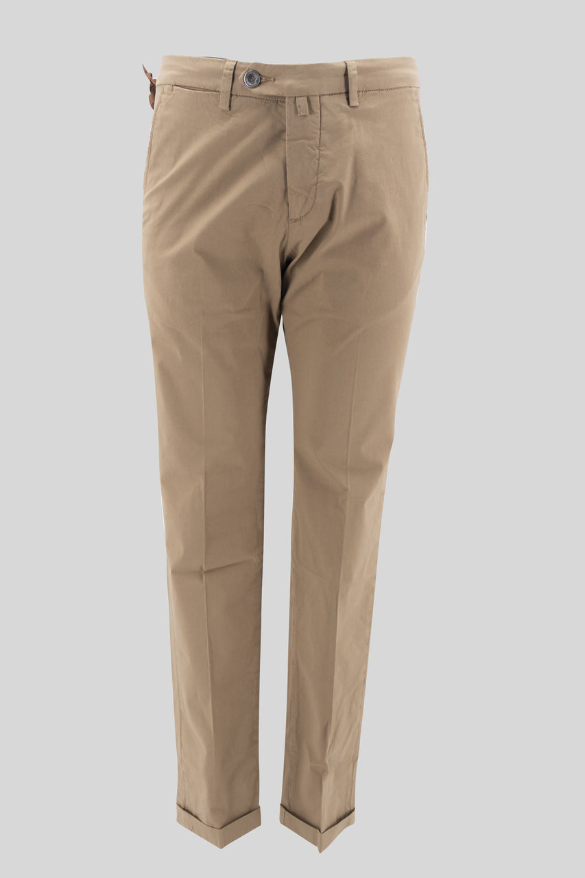 Pantalone Slim Fit / Marrone - Ideal Moda