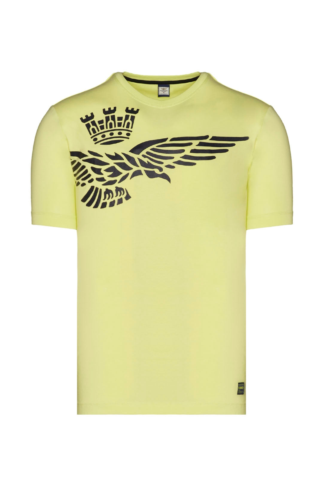 T-Shirt Aeronautica Militare con Logo / Giallo - Ideal Moda