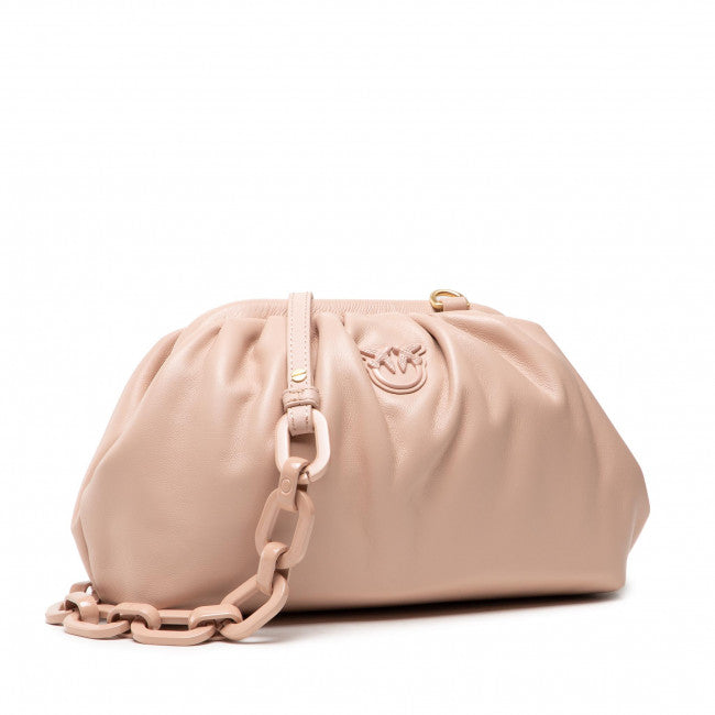 Borsa Pinko Mini Chain Clutch / Cipria - Ideal Moda