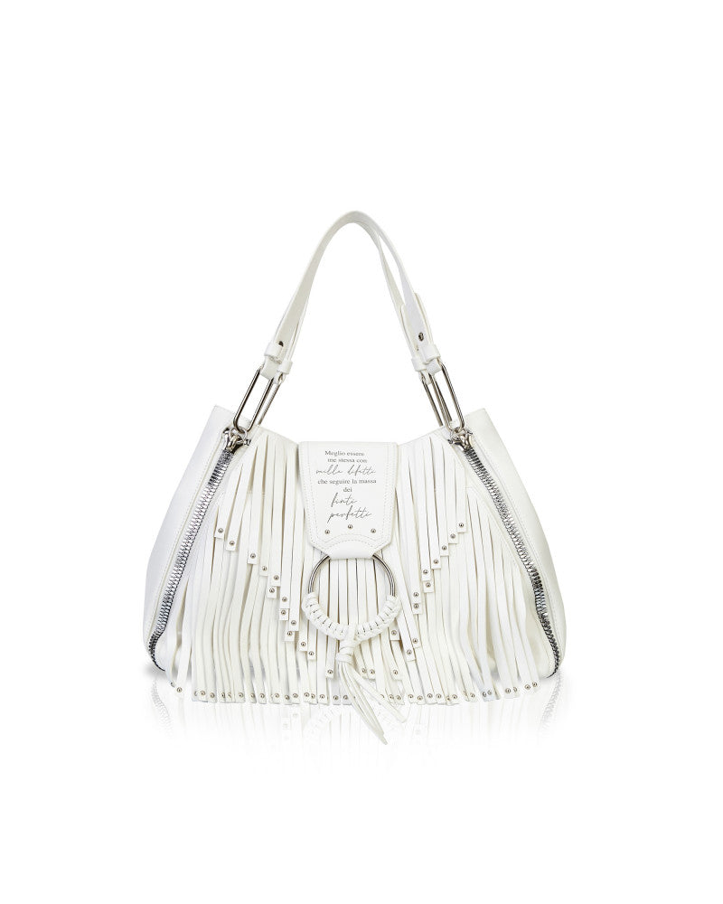 Vicky DIFETTI Fringe / Bianco - Ideal Moda
