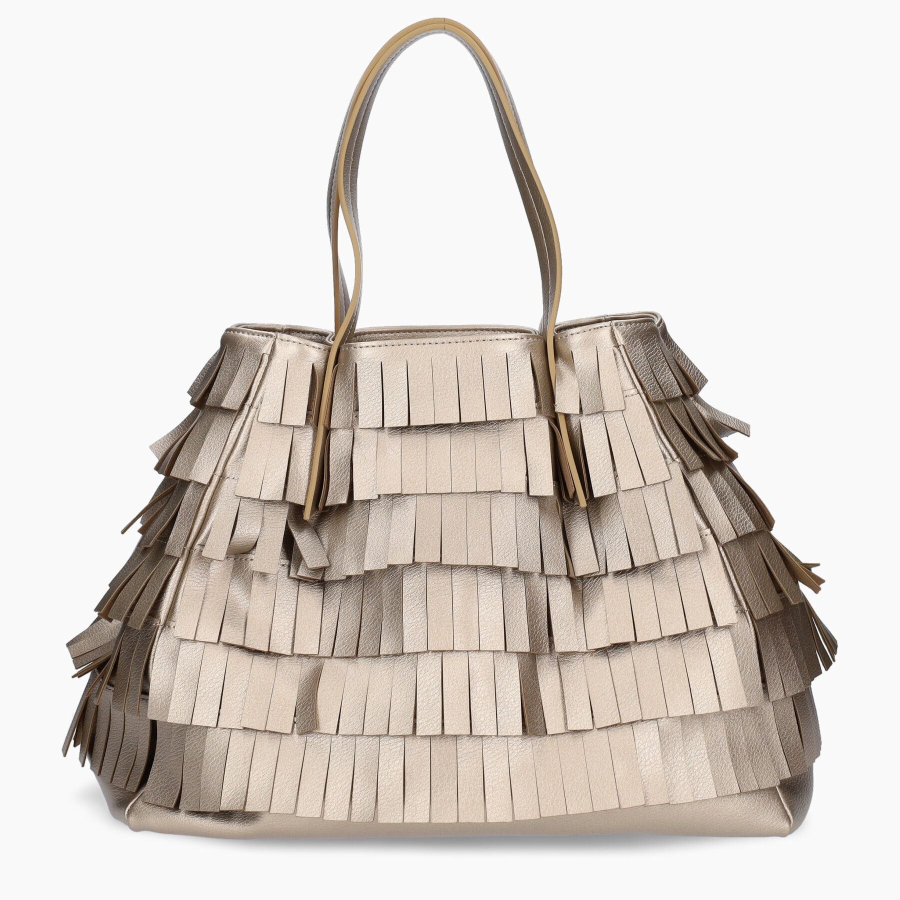Borsa con Frange Manila Grace / Bronzo - Ideal Moda