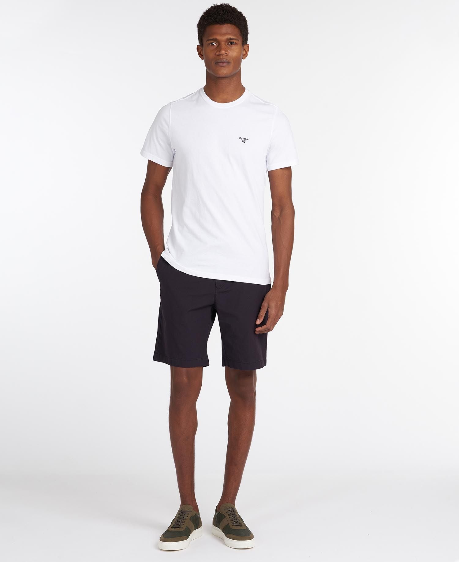 T-Shirt Barbour con Logo / Bianco - Ideal Moda