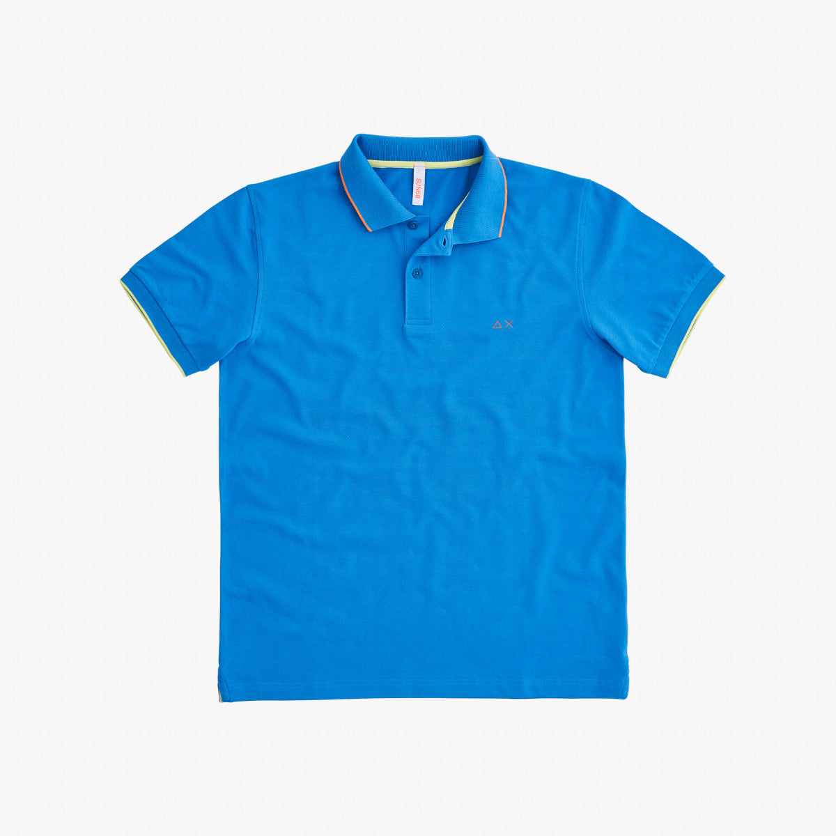 Polo Small Stripes on Collar / Blu - Ideal Moda