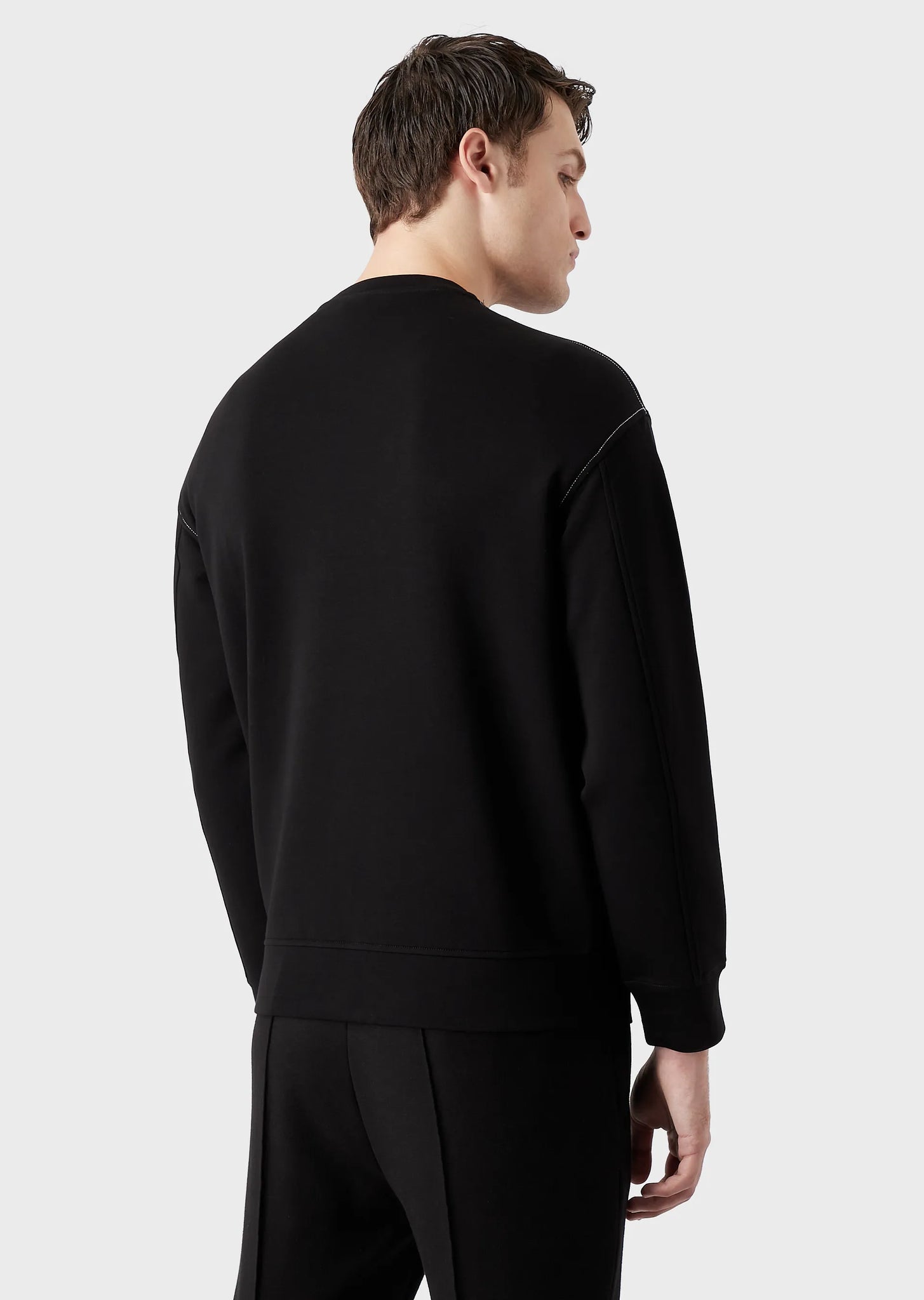Felpa con Logo Emporio Armani / Nero - Ideal Moda