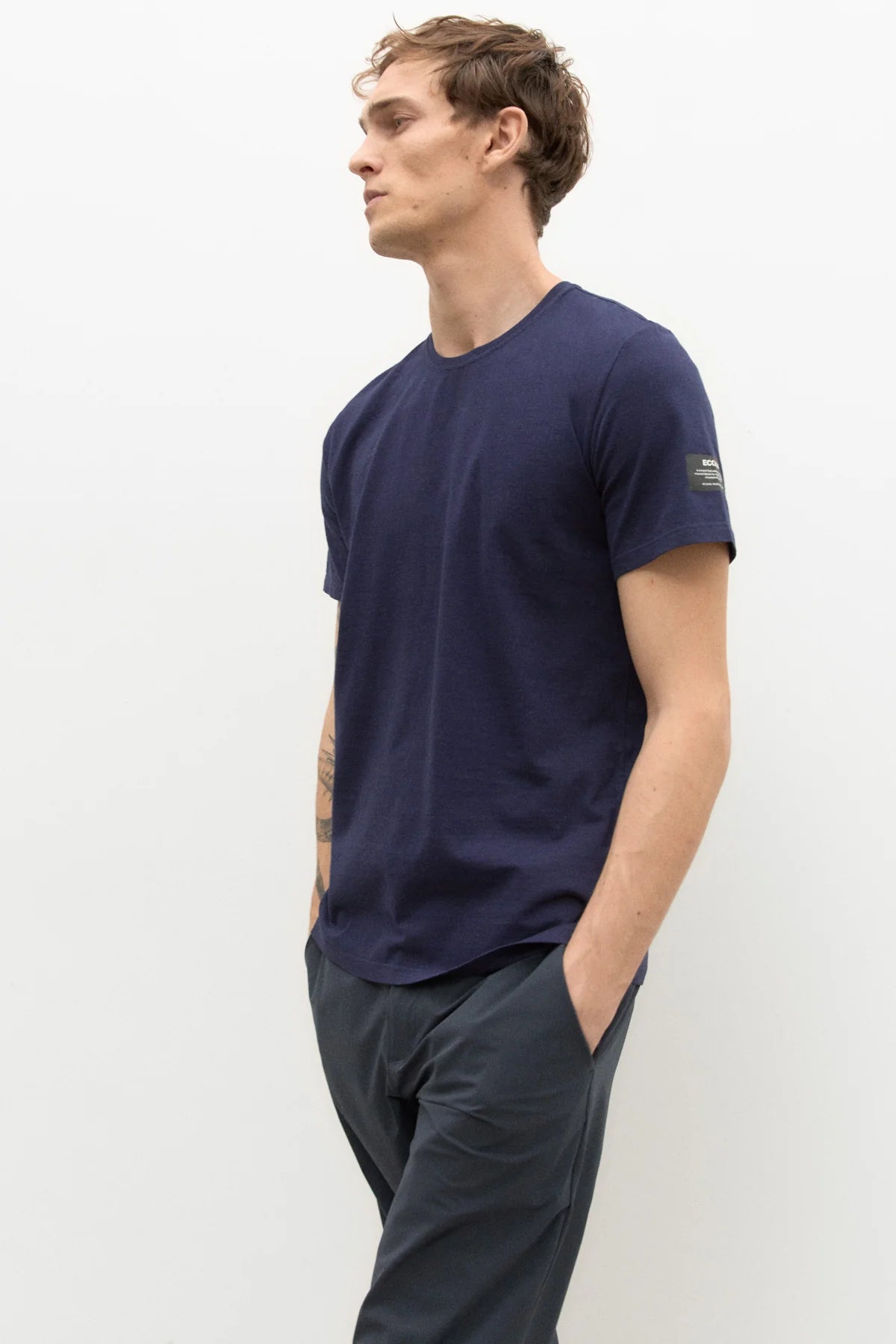 T-Shirt con Logo Ecoalf / Blu - Ideal Moda