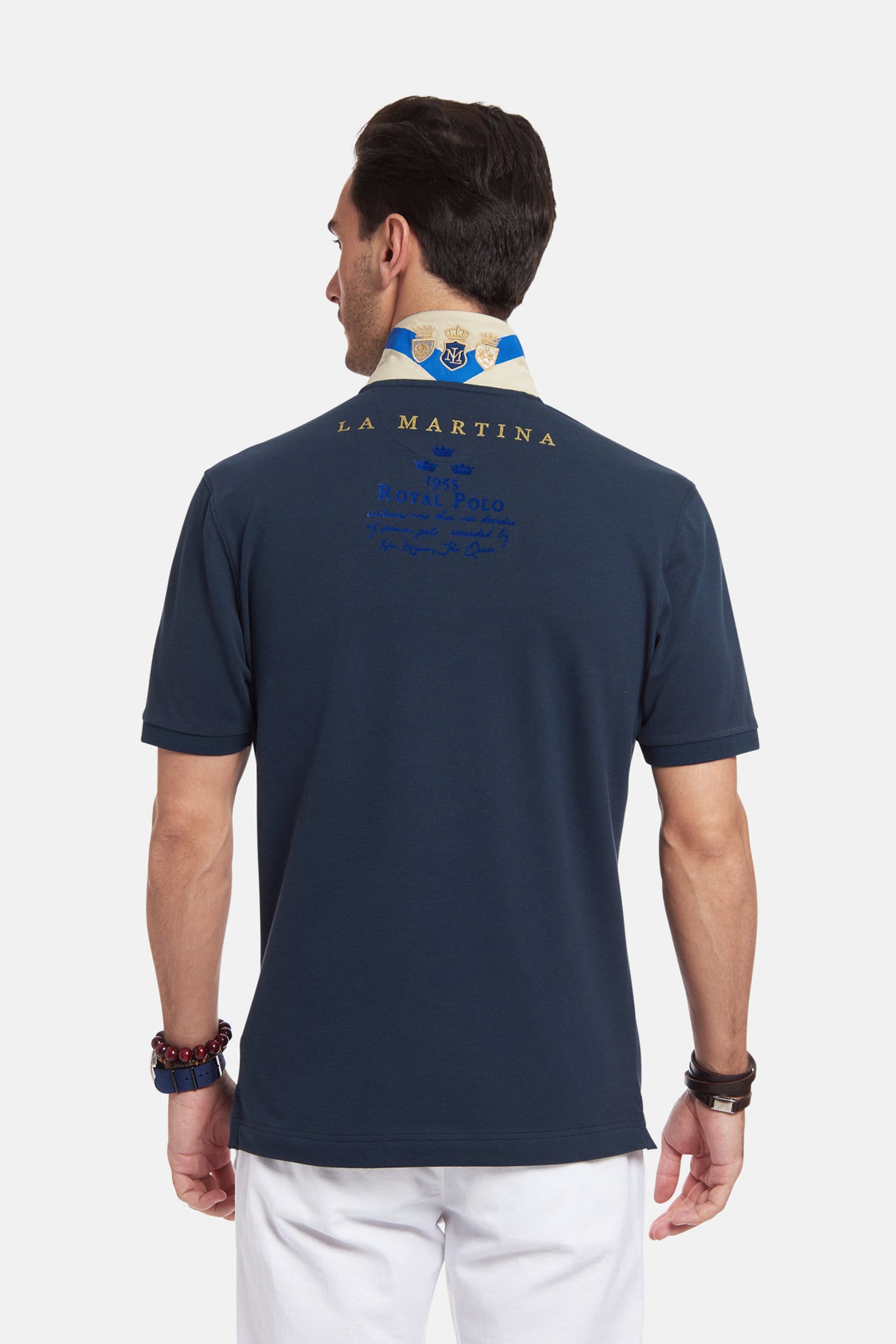 Polo Mezze Maniche in Piquet / Blu - Ideal Moda
