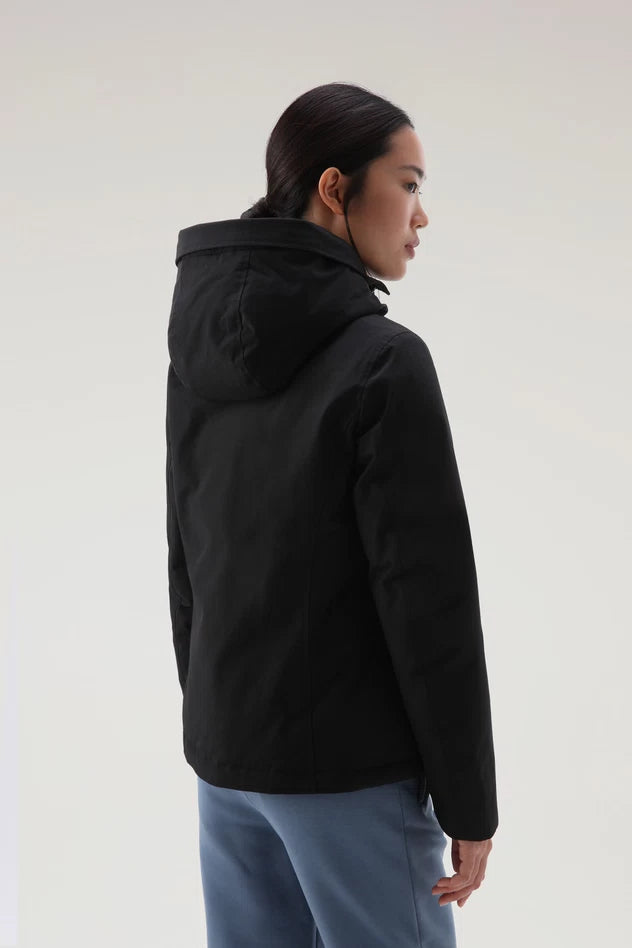 Arctic Parka Corto con Pelliccia Woolrich / Nero - Ideal Moda