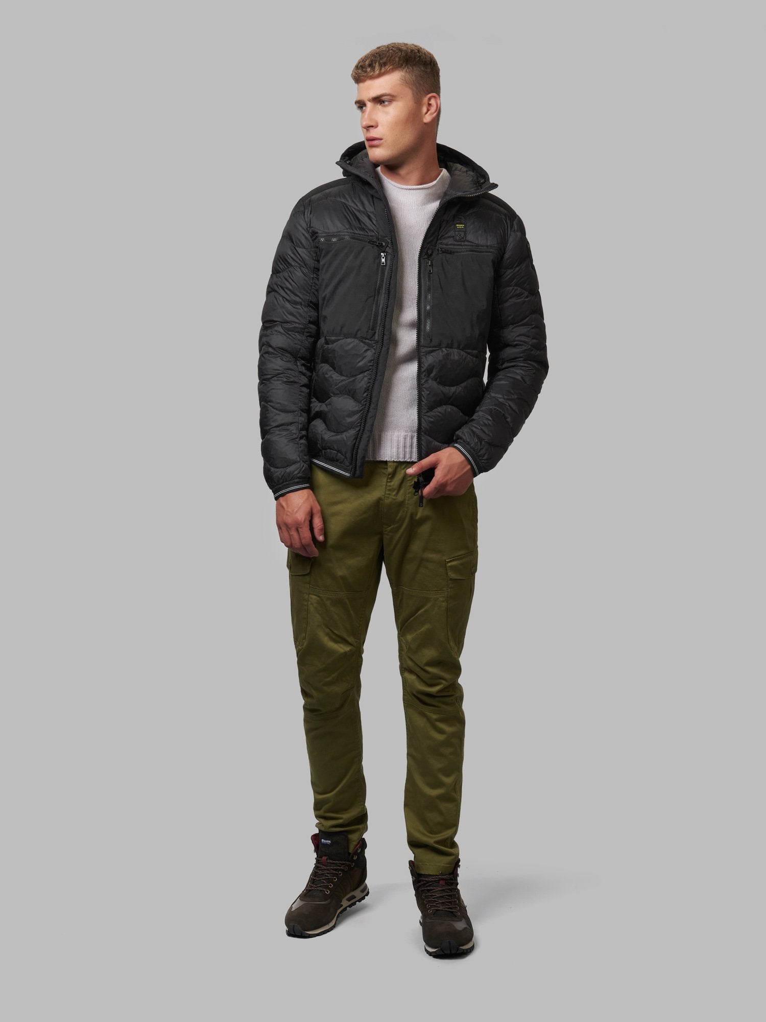 Piumino Blauer a Onde / Nero - Ideal Moda