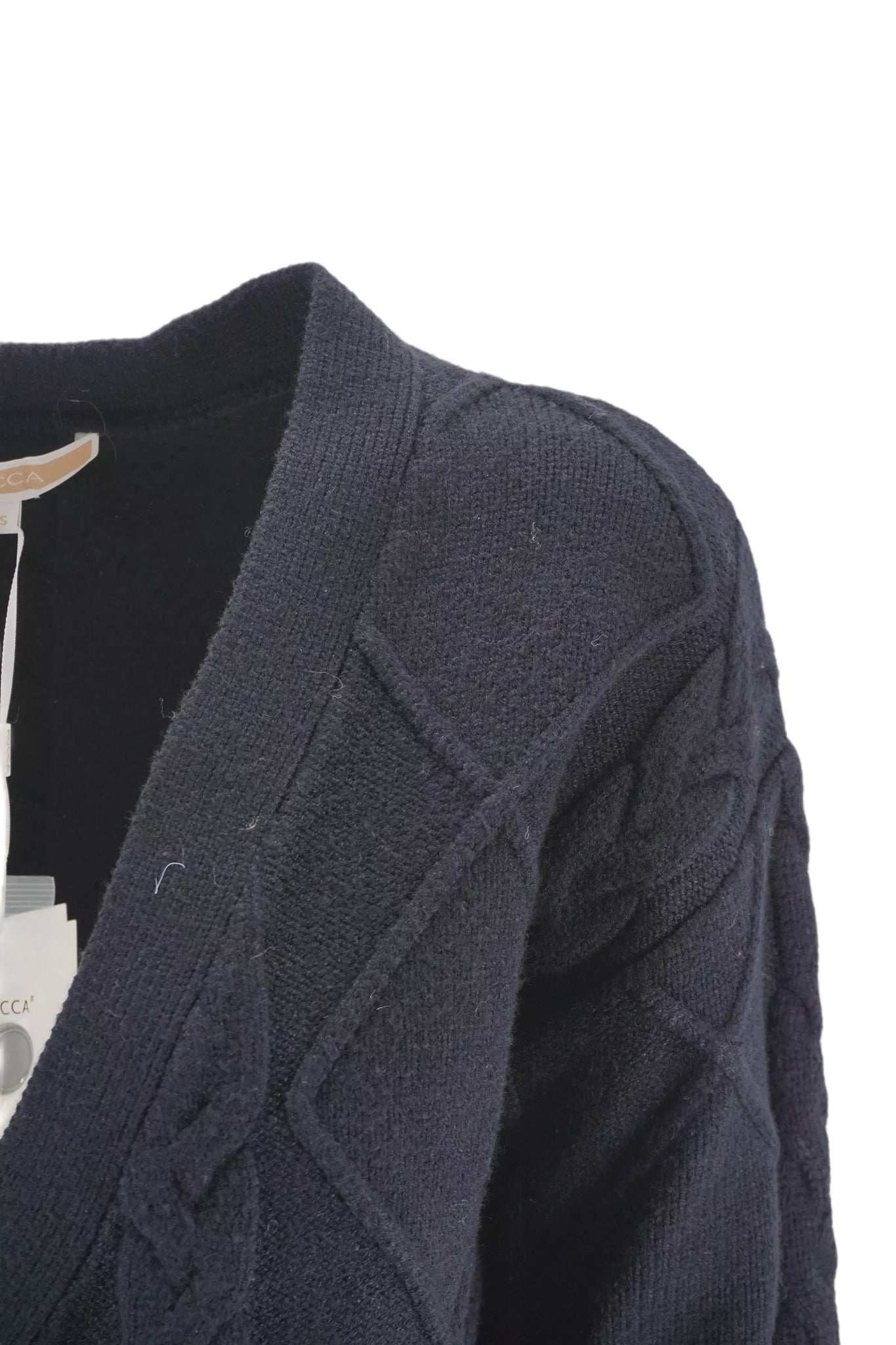 Cardigan con Tramatura Kocca / Nero - Ideal Moda