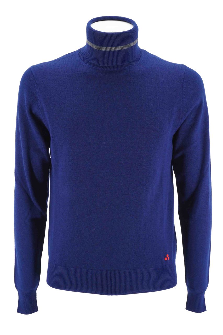 Maglia Peuterey a collo alto / Blu - Ideal Moda