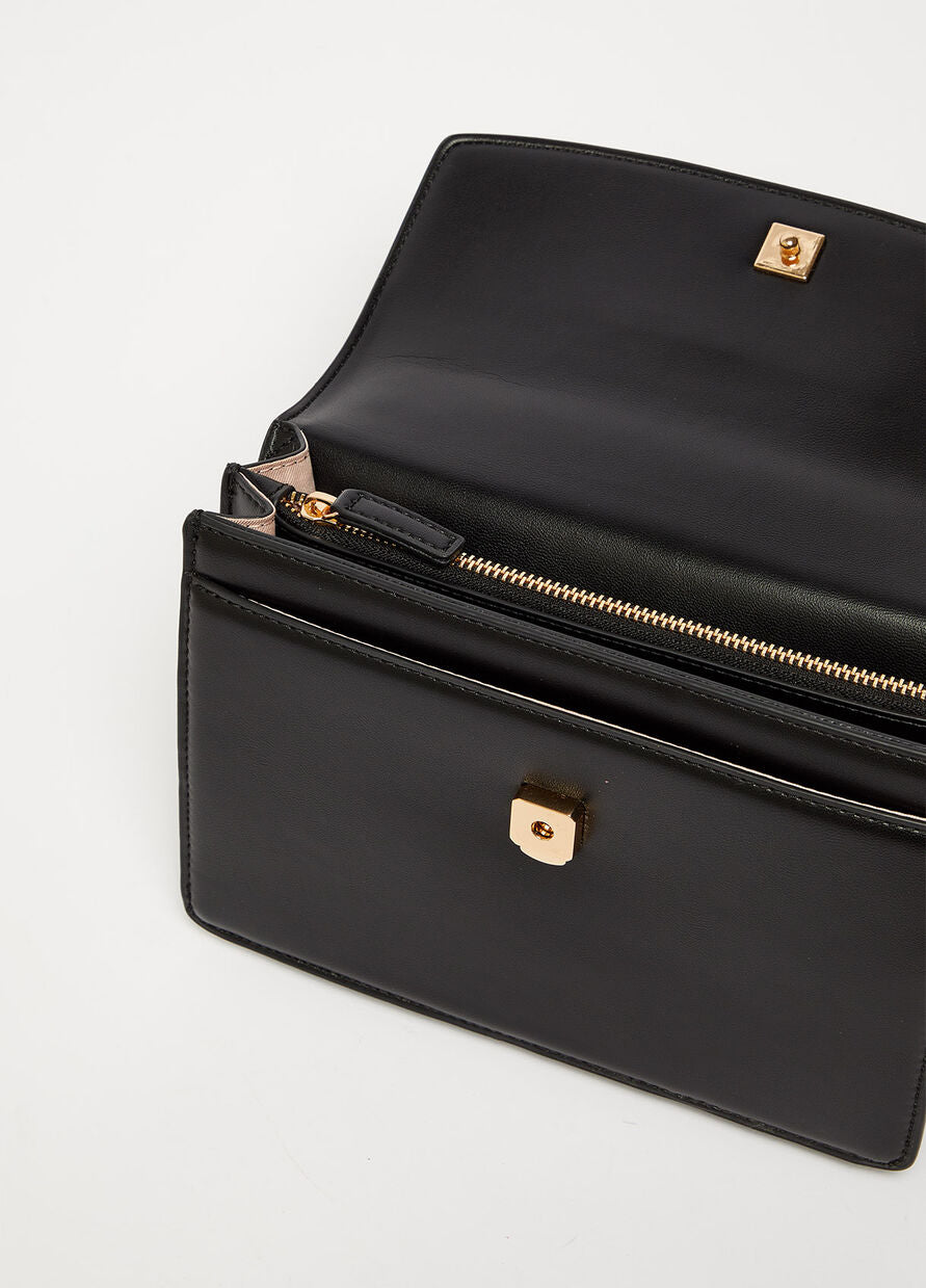 Borsa a Spalla con Logo Liu Jo / Nero - Ideal Moda