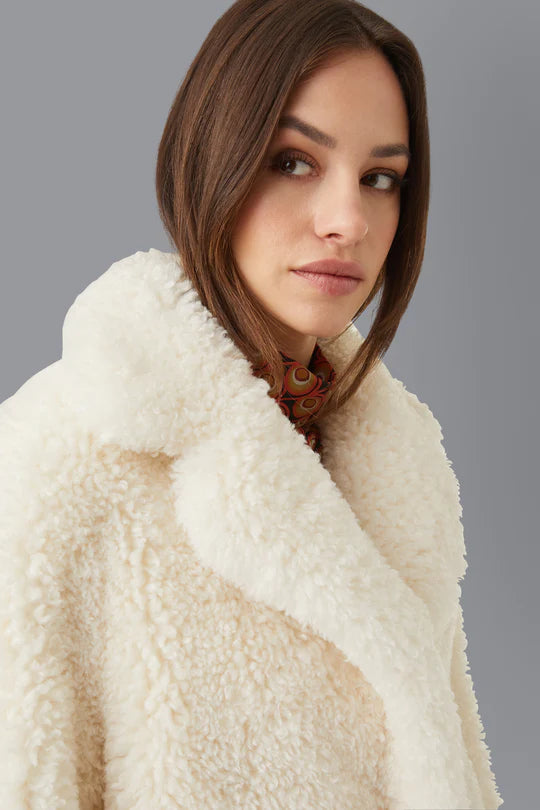 Cappotto Lamb Coat Lady RRD / Beige - Ideal Moda